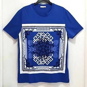 Versace Collection Crew Neck Blue T-shirt